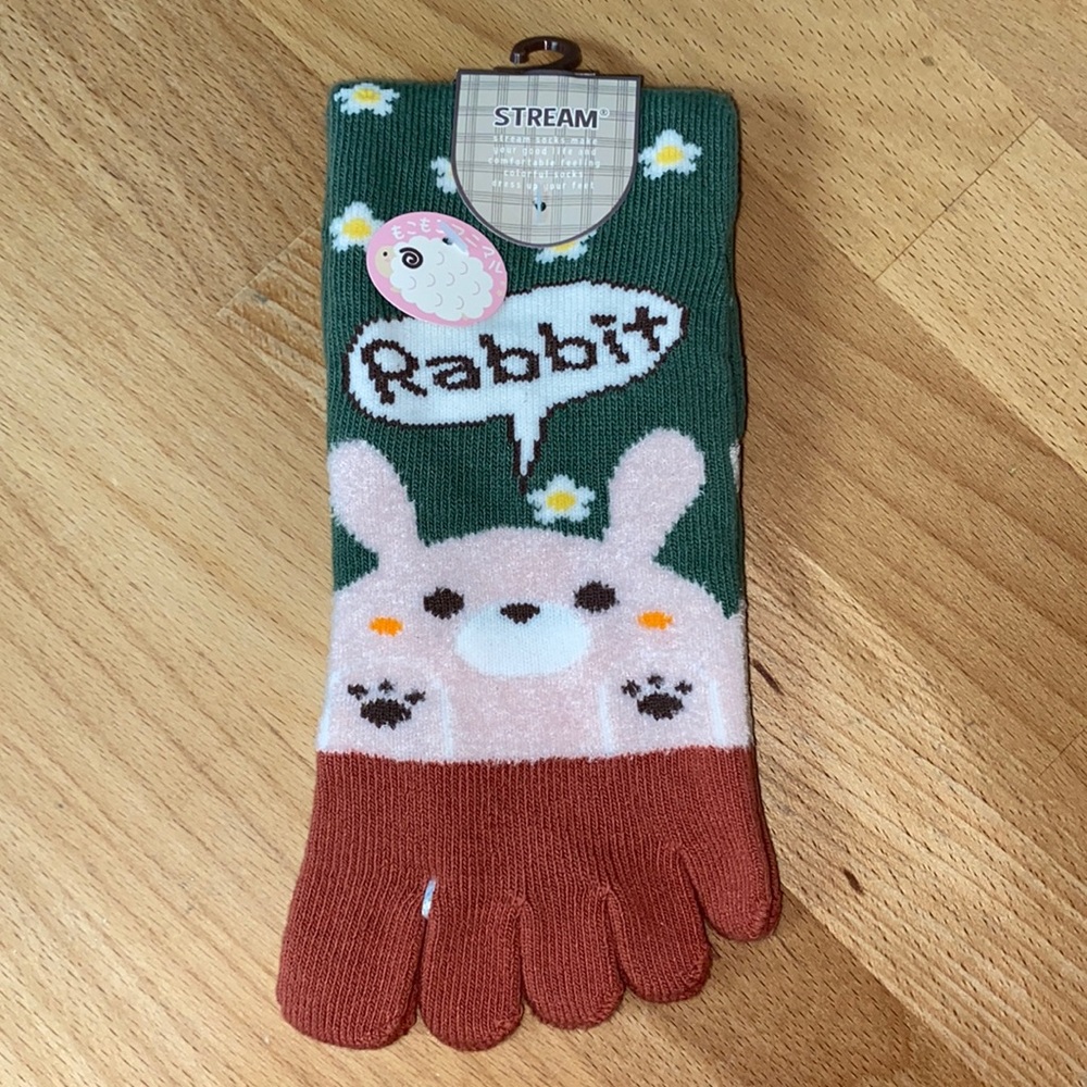 Japanese Toe Socks soft rabbit